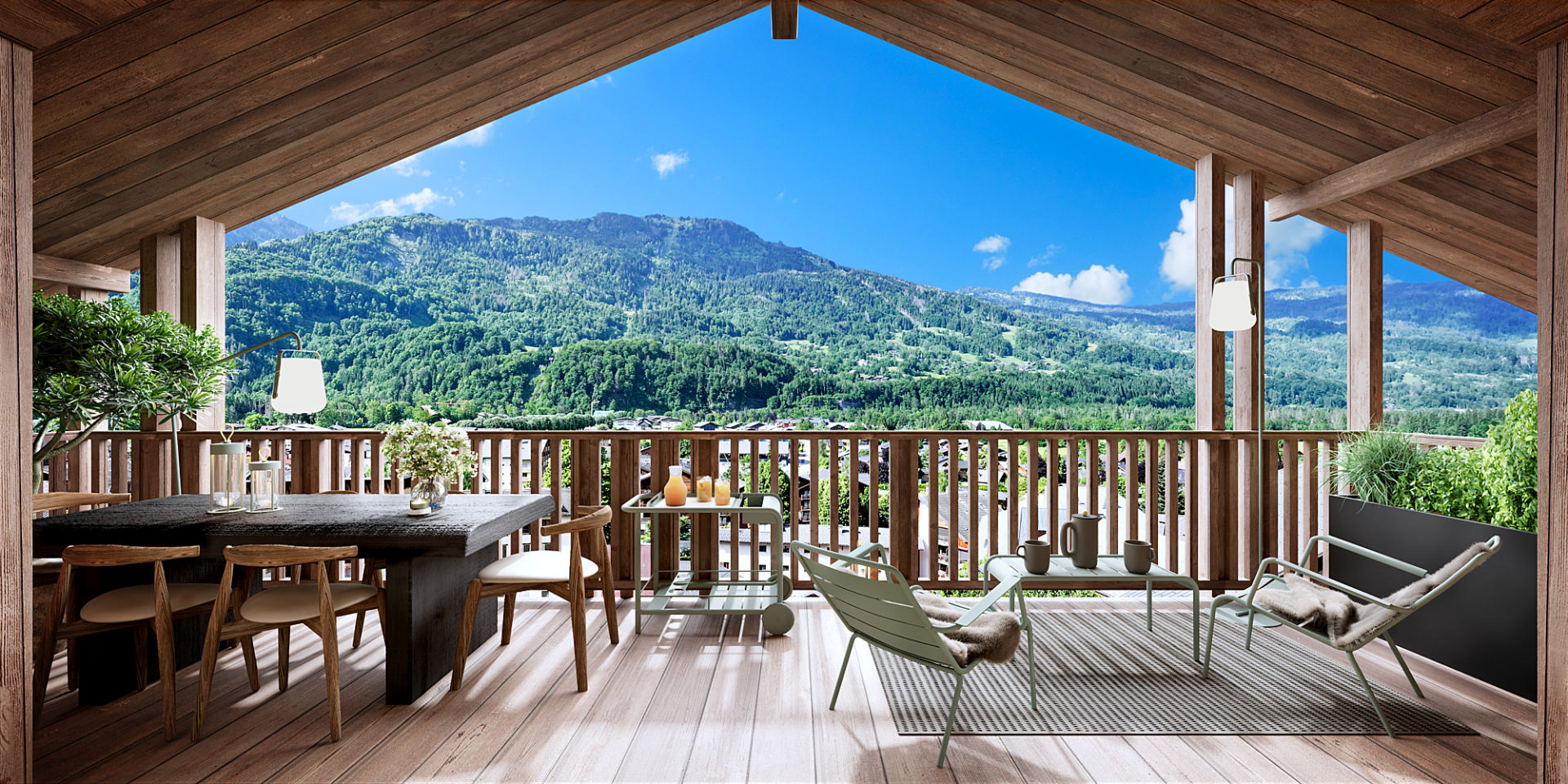 2 bedroom Penthouse near SAMOENS, Haute-Savoie