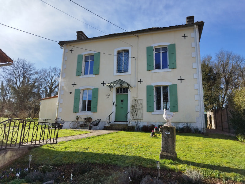 Detached Village House Nr Chef Boutonne- Deux-Sèvres, 3 Bedrooms, 1 Bedroom Stone Guest House, Garage, Outbuildings, Pool, Views