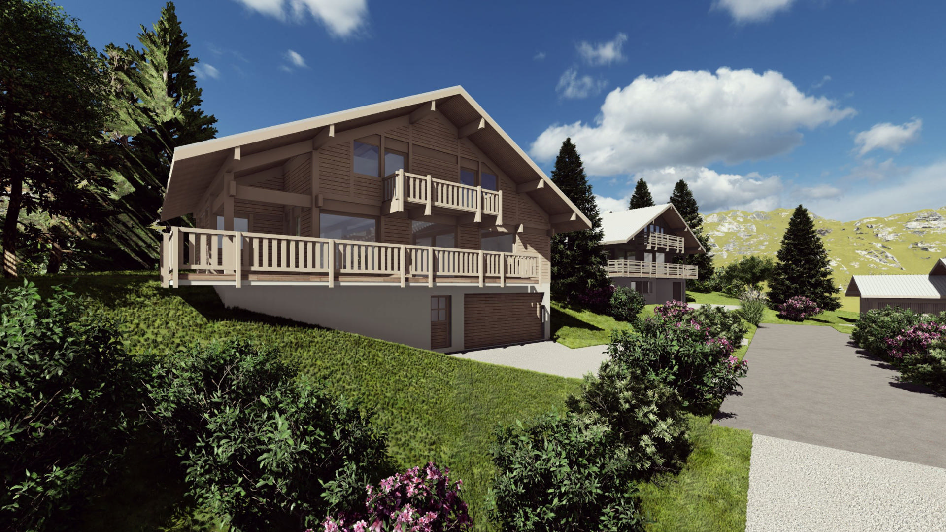 Ski chalet for sale St Gervais Les Bains. 5 bedroom. Off plan new build