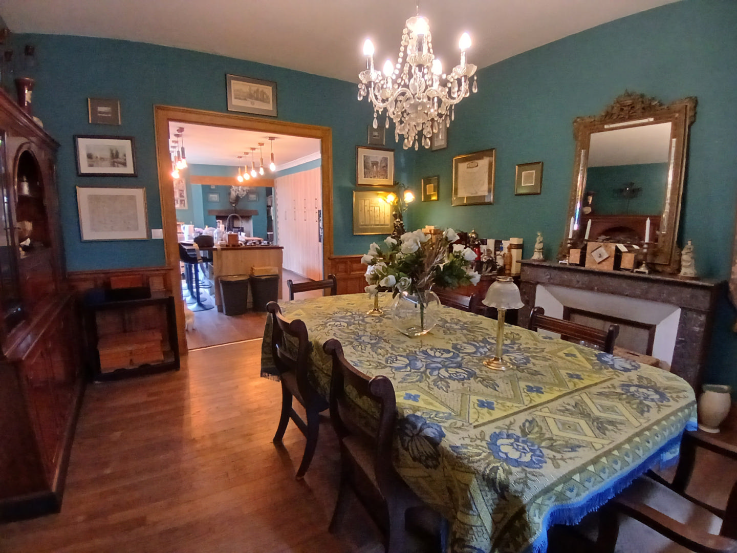A very Grand Dordogne Village house for sale with views of the château. 14 rooms.