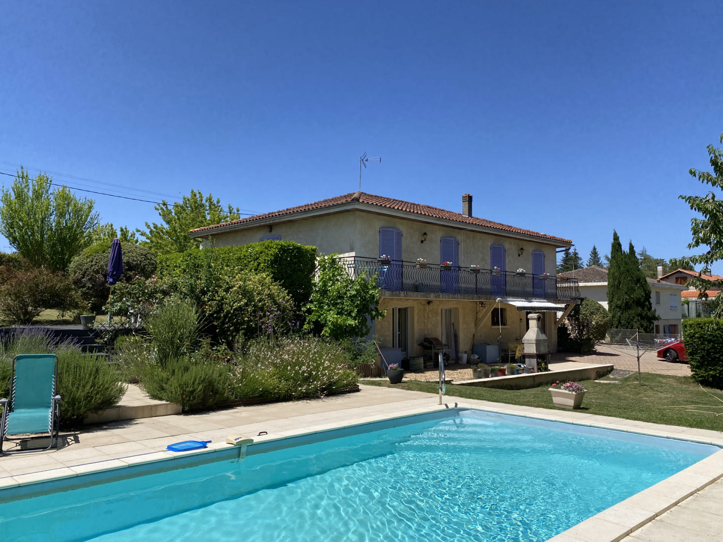 Four-Bedroom Village Property with Pool and Mature Gardens