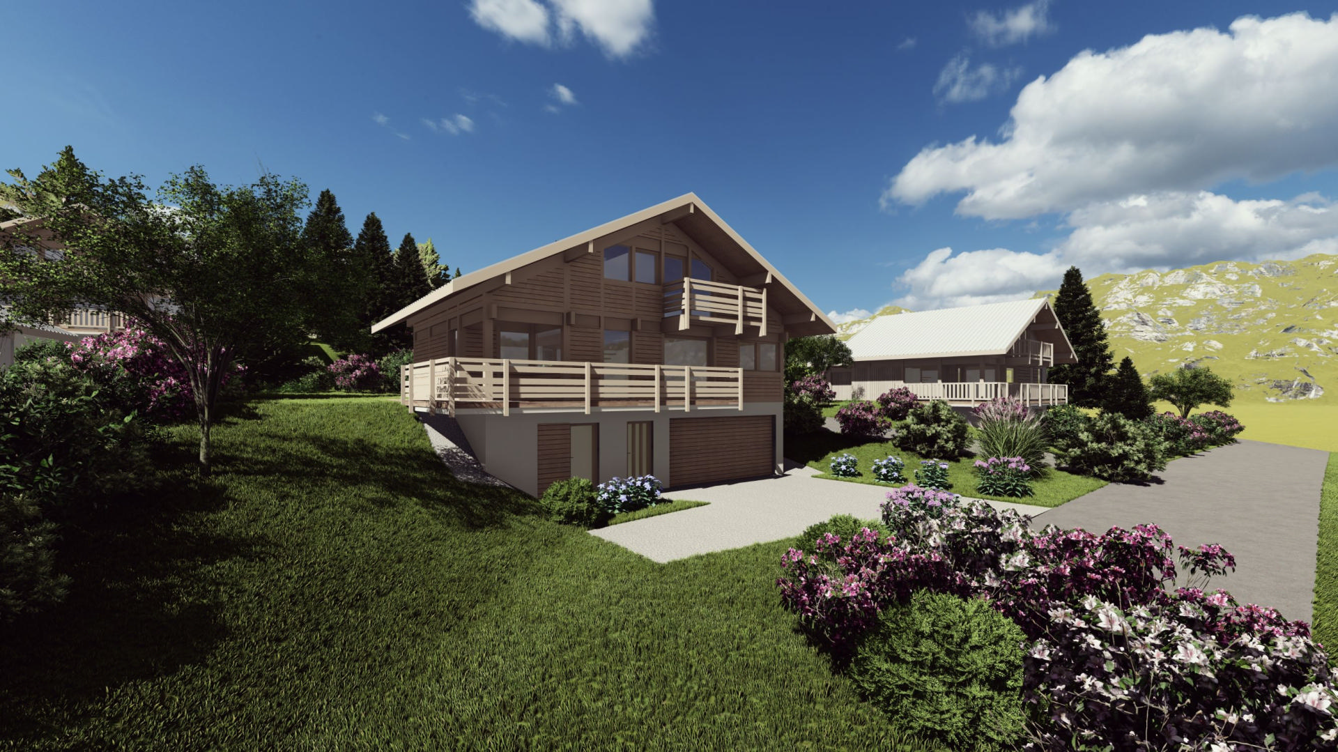 Ski chalet for sale St Gervais Les Bains. 5 bedroom. Off plan new build