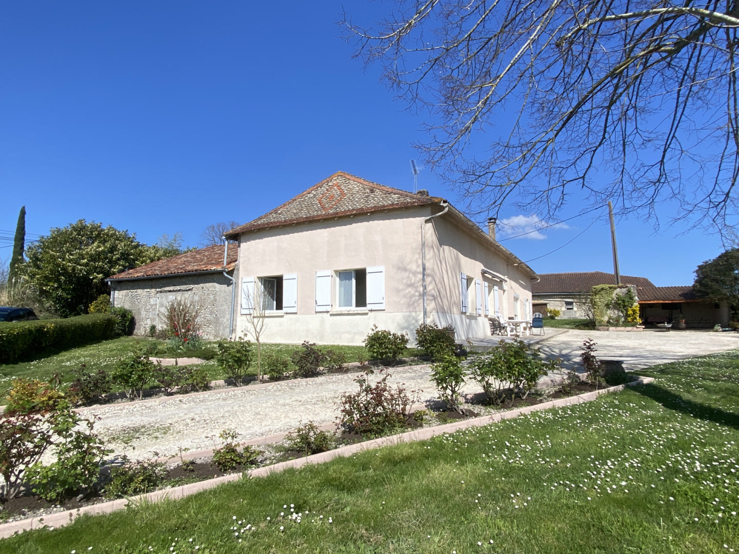 Country Property with Great Potential and Views near Chalais