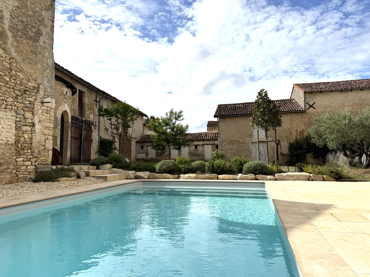 Rustic Old Stone Village Farmhouse, Restored, 7 bedrooms, 7 bathrooms, Walk to Shops and Restaurants, Pool, Stone Outbuildings, Barns