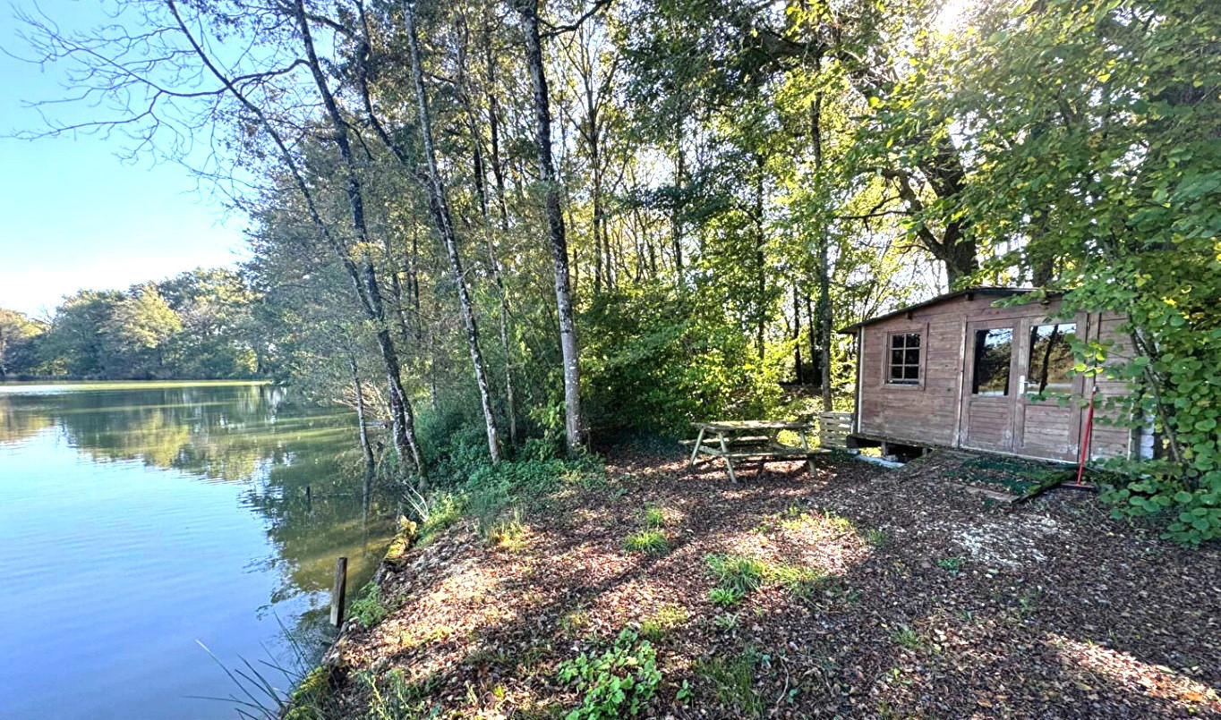 5 Ha Fishing Lake, Woodland, Two Properties, Lake Views