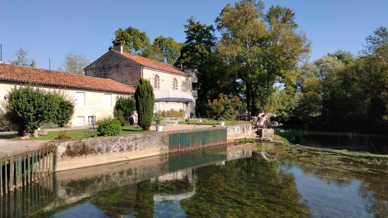 Old Stone Mill Set On Private Island, Charente River, Views