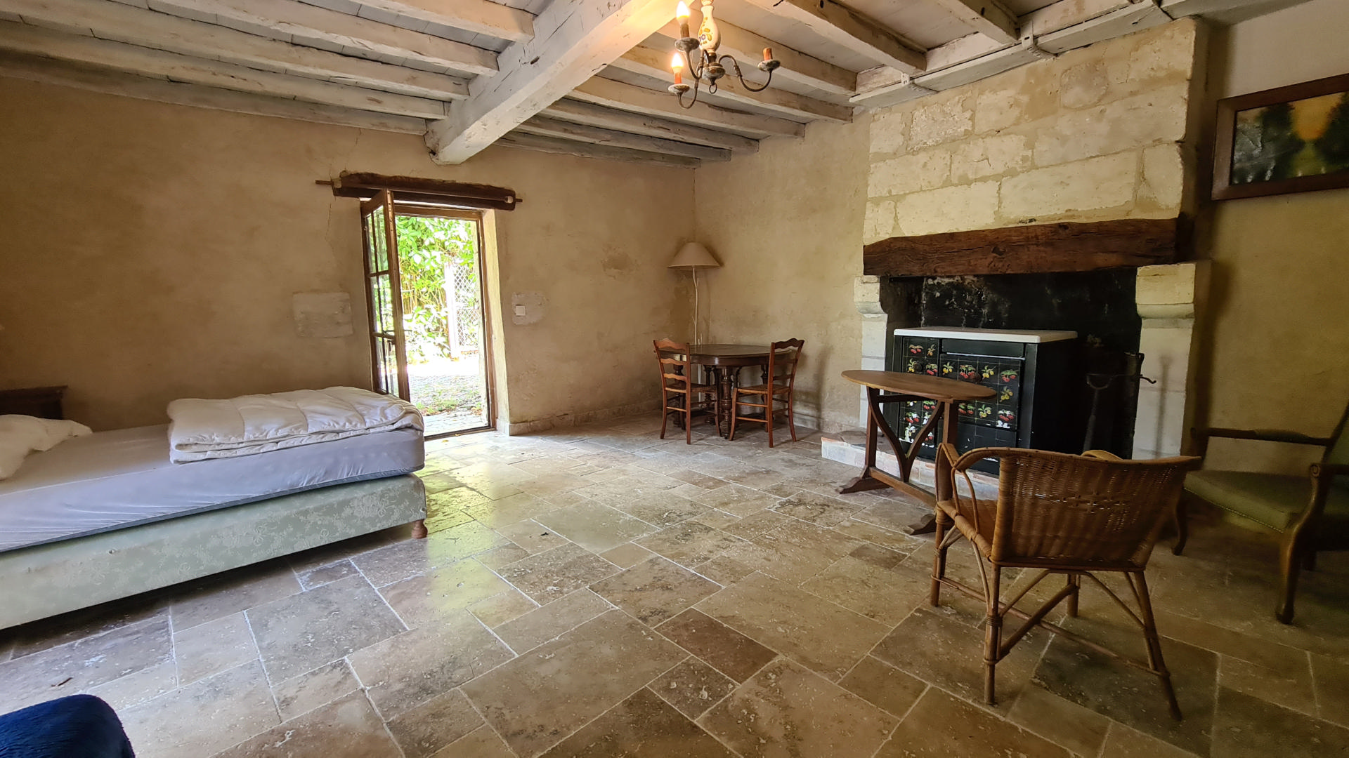 Pretty 4 bedroom village house with enclosed garden and swimming pool. Near Aubeterre.