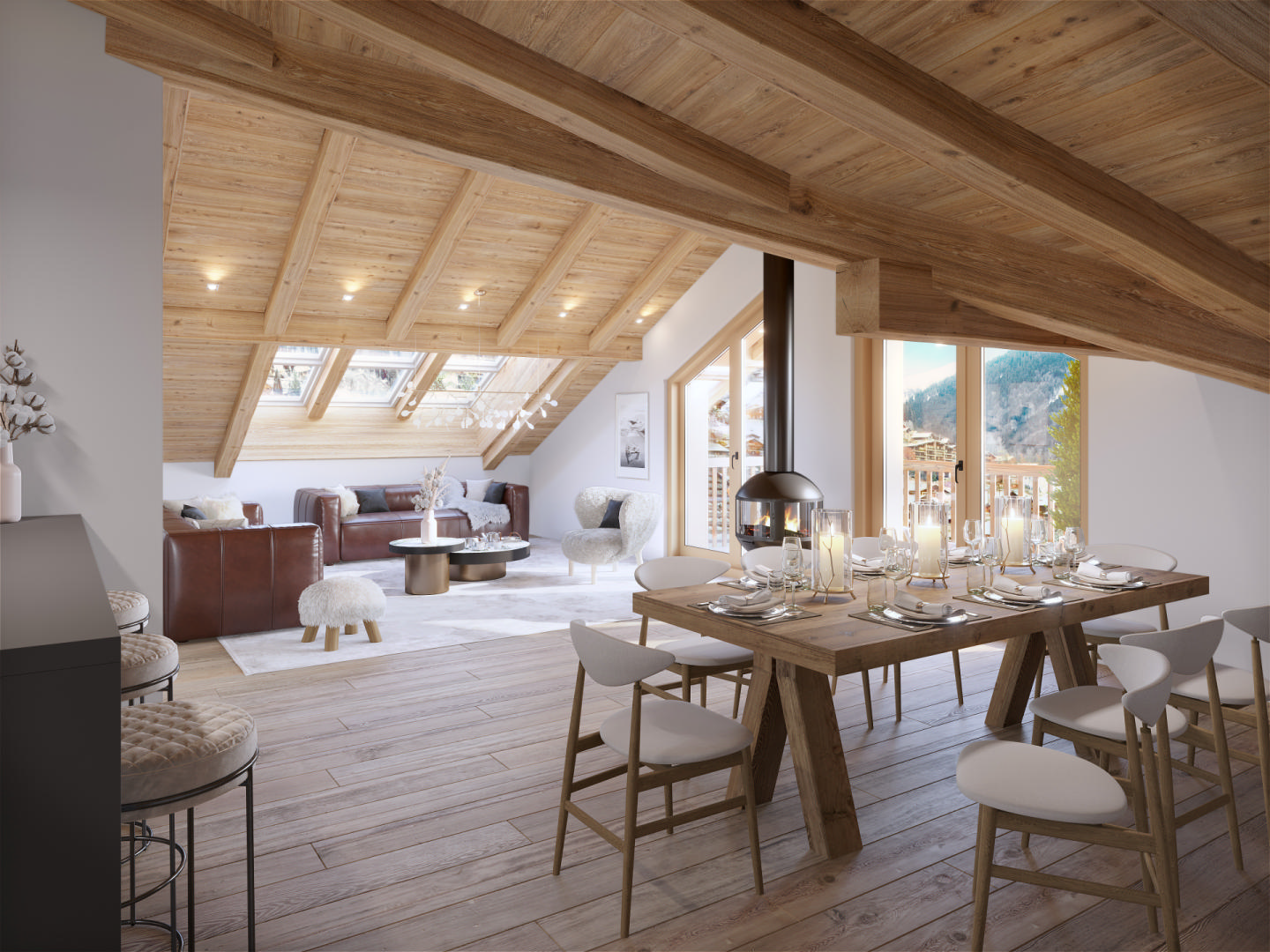 4 bedroom Penthouse near MORZINE, Haute-Savoie