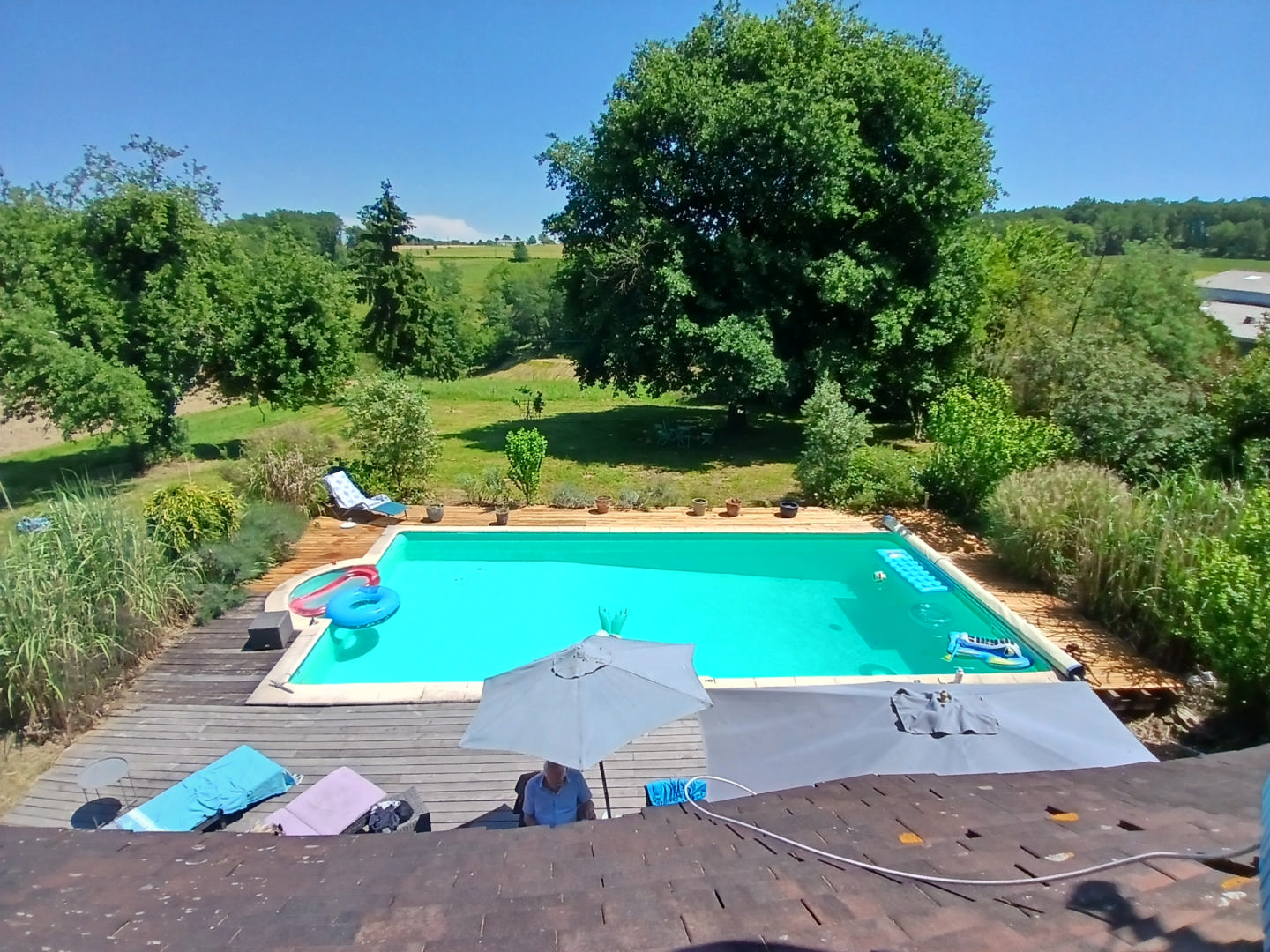 Stunning barn conversion attached to original stone cottage, pool and amazing views