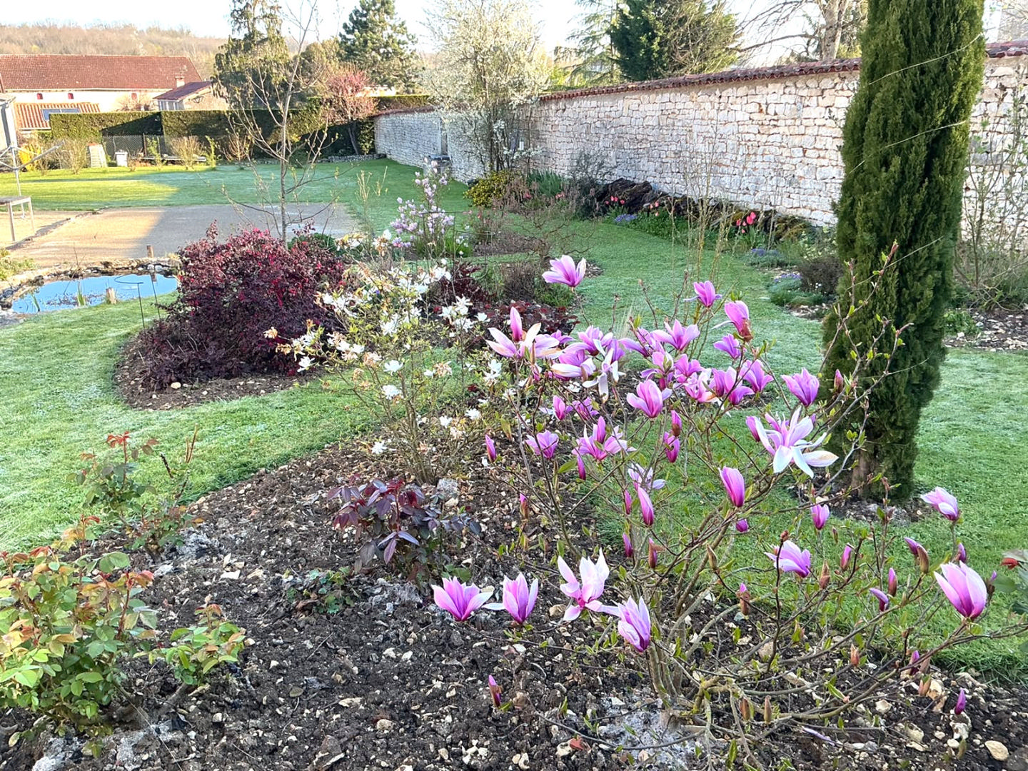 Near Verteuil, Charming Old Stone Detached Village House, Views, Remarkable Country Gardens