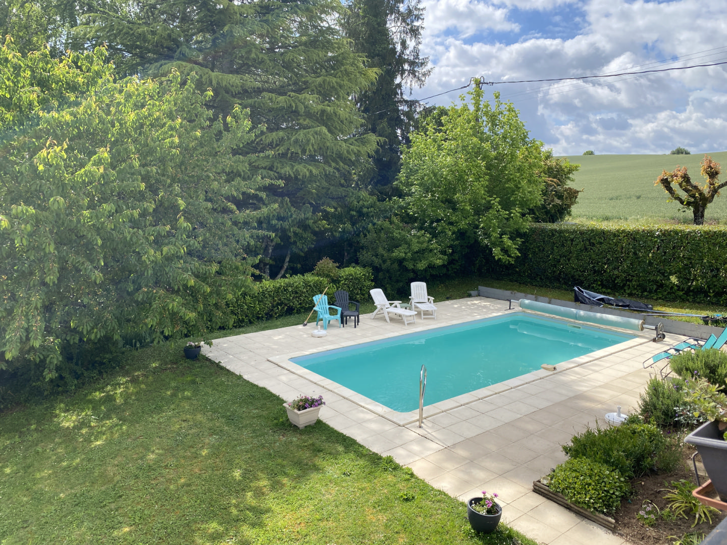 Four-Bedroom Village Property with Pool and Mature Gardens