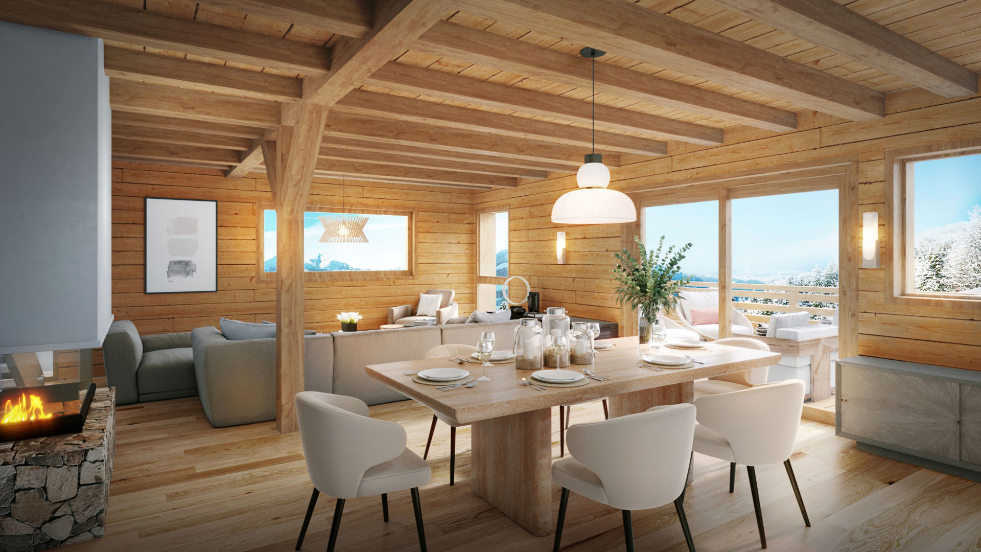 For Sale : 4 bedrooms Ski Chalet near COMBLOUX, Haute-Savoie
