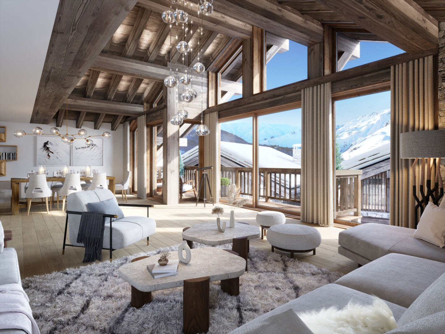 For Sale : 5 bedrooms Ski Chalet near SAINT-MARTIN-DE-BELLEVILLE, Savoie