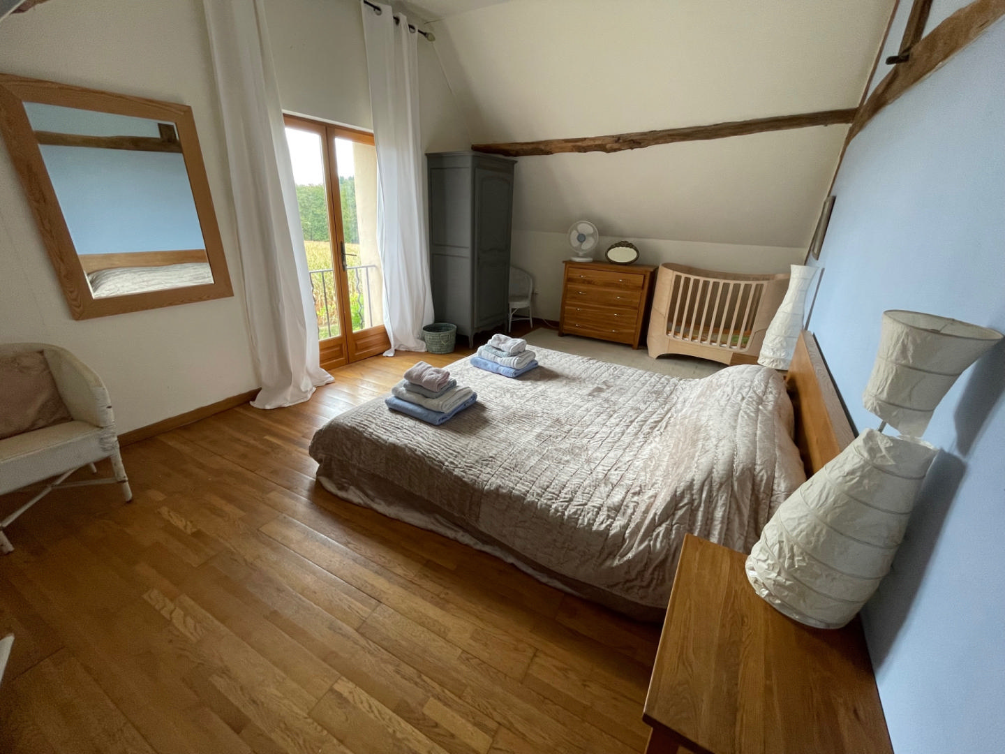Stunning barn conversion attached to original stone cottage, pool and amazing views