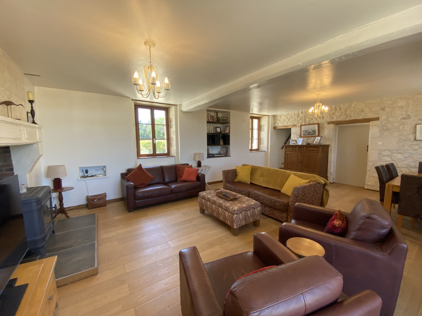 Stunning Renovated Rural Property with Business Potential near Chalais
