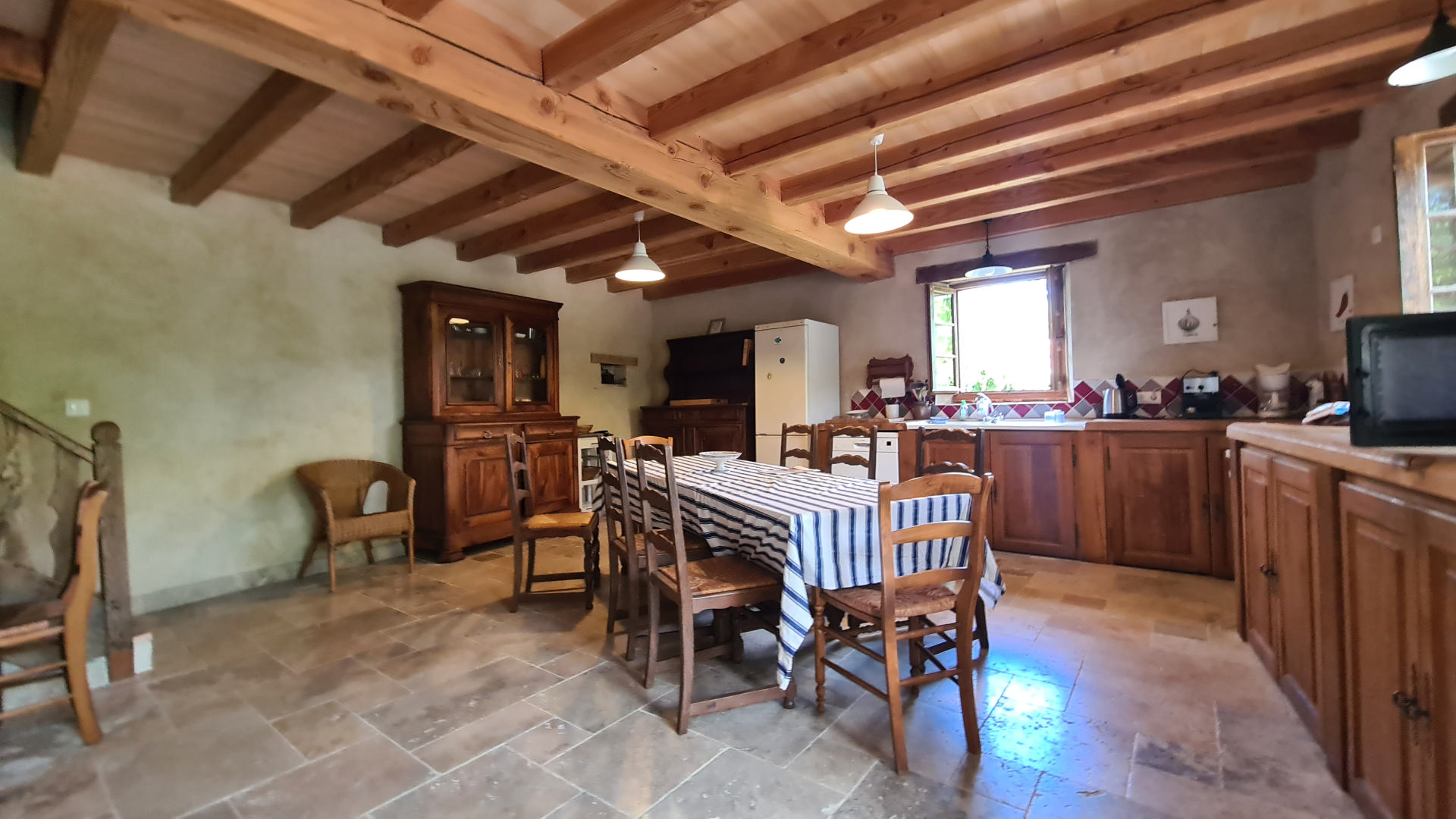 Pretty 4 bedroom village house with enclosed garden and swimming pool. Near Aubeterre.