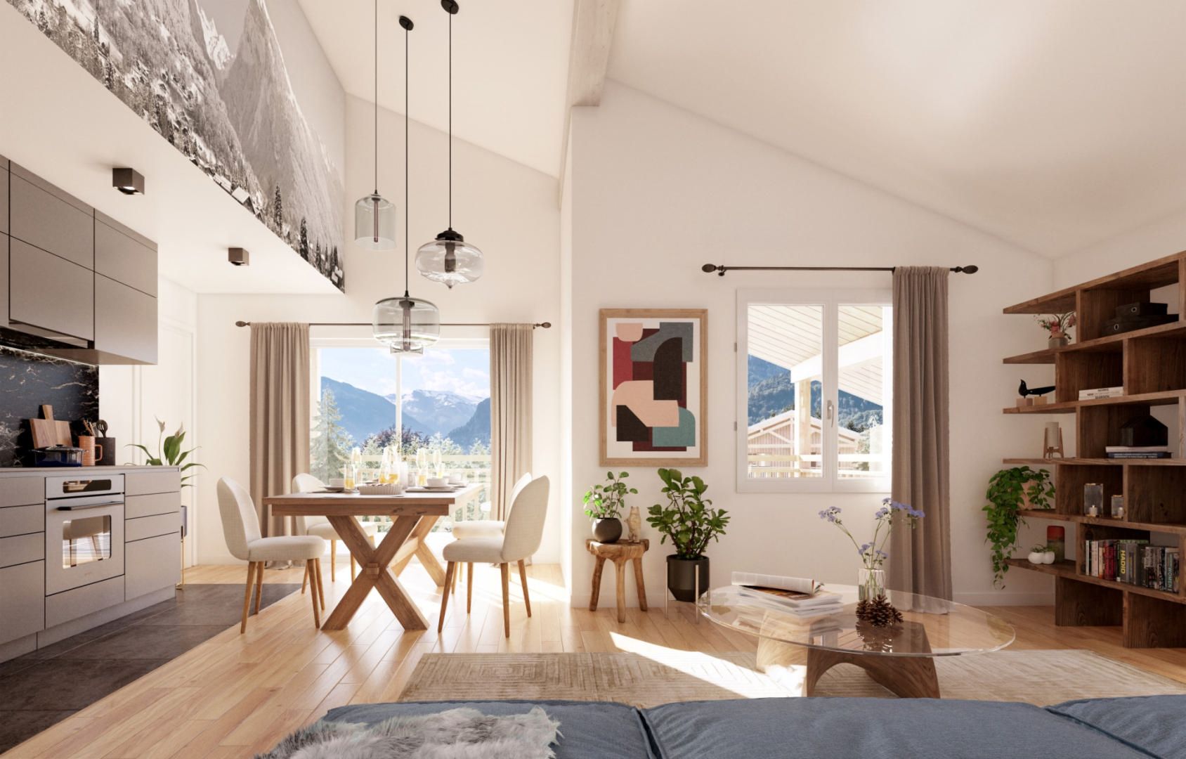 3 bedroom Penthouse near SAMOENS, Haute-Savoie
